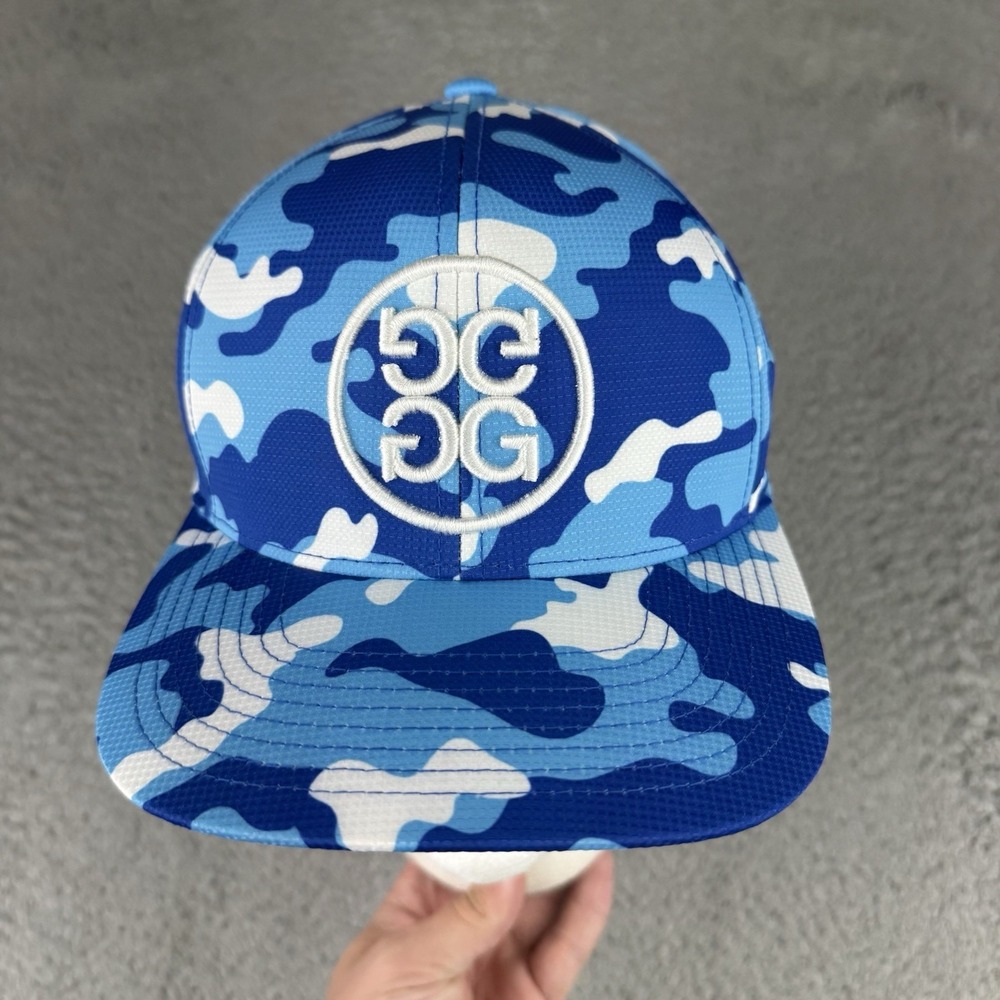 G-Fore Limited Edition Zyn Rewards Cool Mint Blue White Camo Snapback Golf Hat